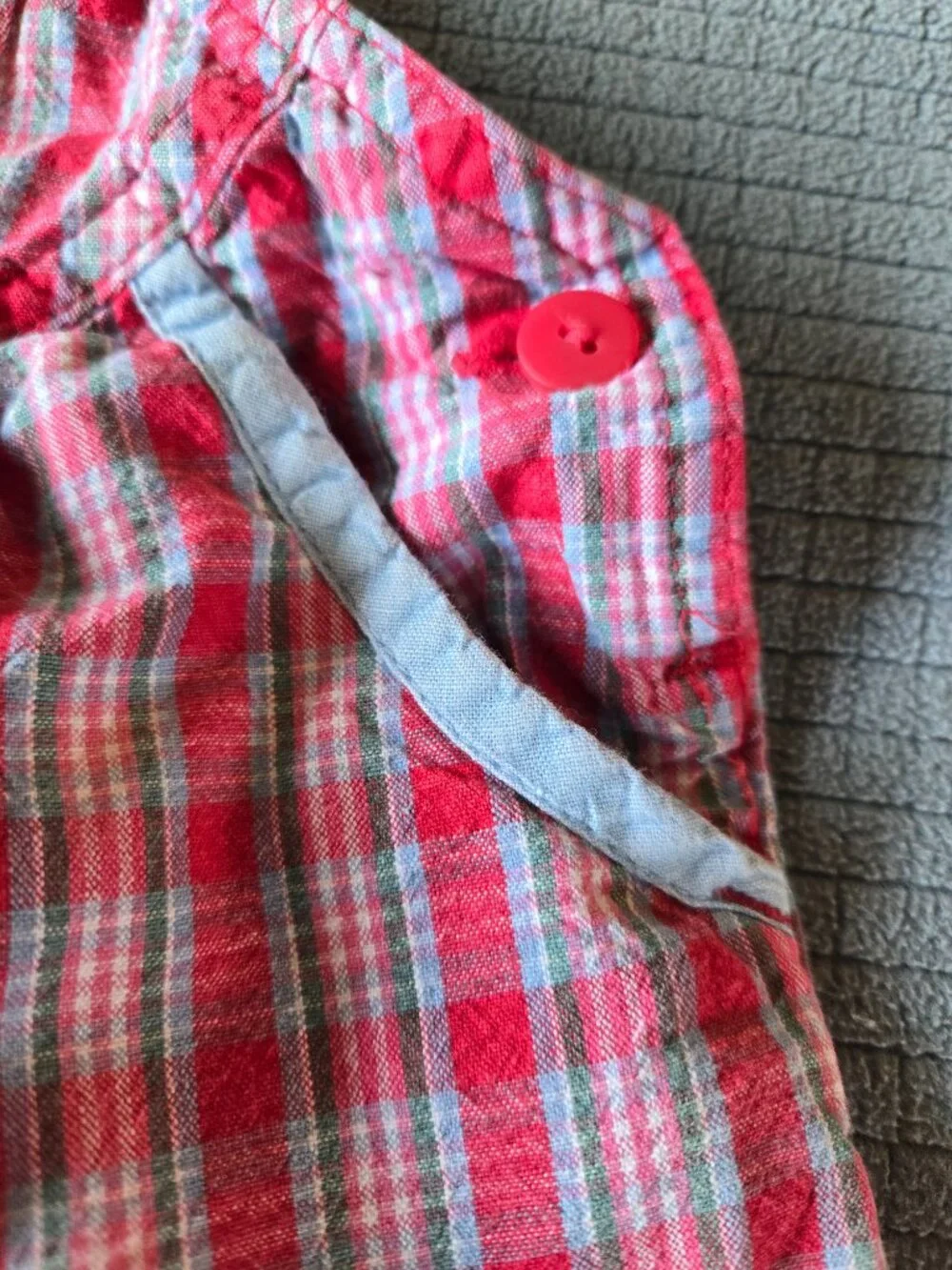 Vintage 90's Oshkosh Plaid Overalls size 3T